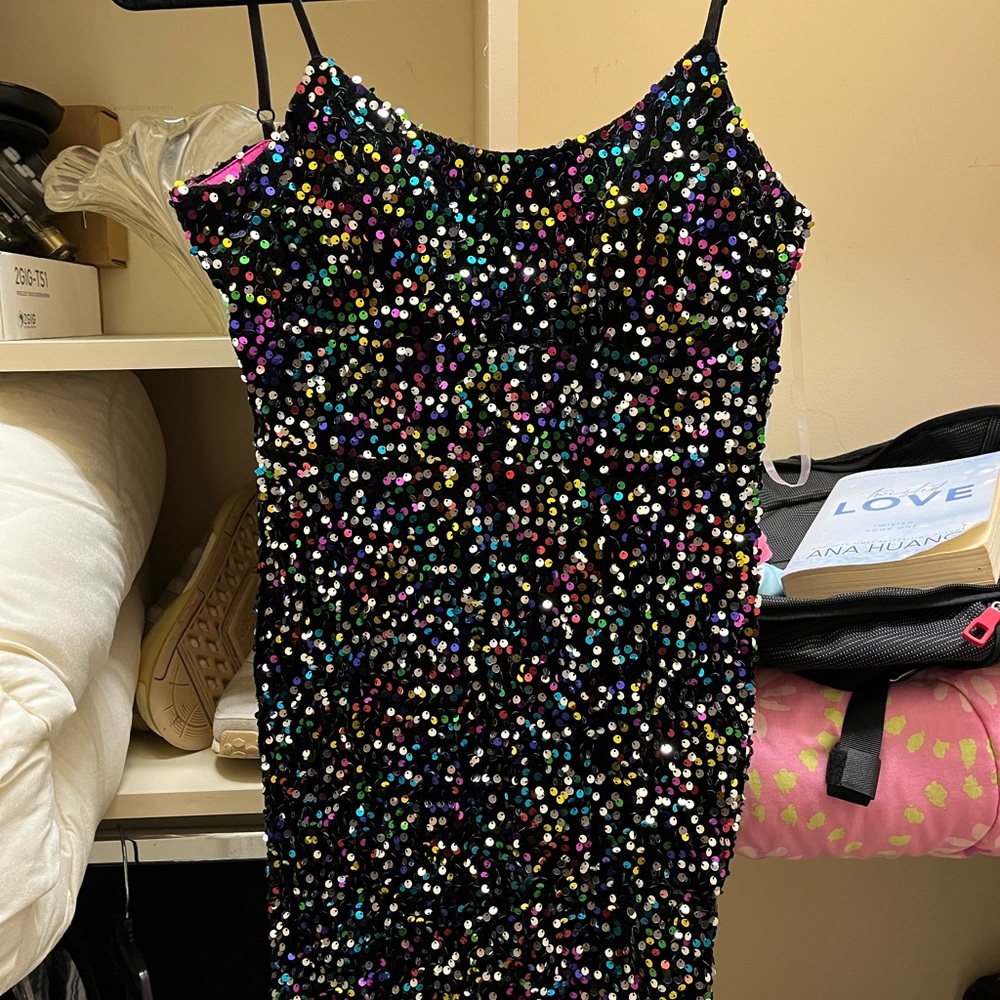 Multicolor Sequin Dress